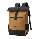 Maxbell Laptop Backpack for Women Men Roll Top Backpack for Cycling Weekender Travel yellow