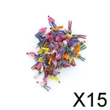 Maxbell 15xNew 100pcs Painted Model Train People Figures Scale (1 to 75) P75-15