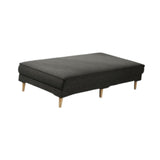 Maxbell Ottoman Bench Seat Upholstered Footrest Stool for Indoor Living Room Bedroom Black