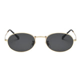 Round Frame Women Men Mirror Sunglasses Eyewear Shades Eye Glasses Gold Frame Black Gray Lens