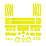 Maxbell Reflective Stickers High Visibility Decor Warning for Bikes Motorbike Yellow - Aladdin Shoppers