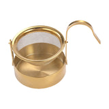 Maxbell Rotating Portable Sturdy Rotatable Tea Strainer for Living Room Office Hotel Gold