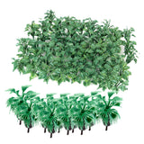 Maxbell Mini Model Bottle Palm Trees Model Ground Cover Grass With Crushed Leaves