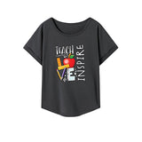 Maxbell Maxbell Women's T Shirt Summer Sportswear Clothing Basic Tee for Traveling Trip Work S