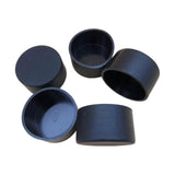 Maxbell 5x PVC ID 6.3cm Round Furniture Legs End Caps Versatile Chair Leg Protectors Black