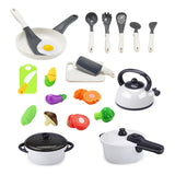 Maxbell Kids Plastic Play Kitchen Childrens Play Pretend Set Toy Accessories 22pcs