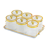 Maxbell Dry Fruit Tray with Lid with Tray Wedding Nuts Plate for Wedding Party Candy clear