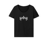 Maxbell Maxbell Womens T Shirt Summer Soft Short Sleeve Top for Daily Wear Holiday Traveling XL Black