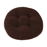Maxbell Tatami Cushion Pillow Thickened Tatami Cushion for Office Dining Room Chairs dark brown