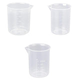 Maxbell 500ml/ 150ml/50ml Kitchen Lab Graduated Beaker Measure Cup Measurement Container