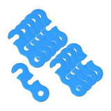 Maxbell Maxbell 10Pieces Tent Rope Adjuster Ultralight Strong for Outdoor Activity Blue