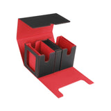 Card Deck Box Organizer for Football Cards Trading Cards Gathering Card Toys Black Red