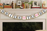 Maxbell He asked SHE said YES & Bride to be Banner Bunting Wedding Bridal Shower Decor