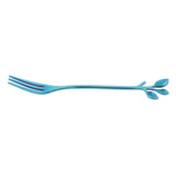 Salad Forks Stainless Steel Flatware Appetizer Dessert Forks Blue