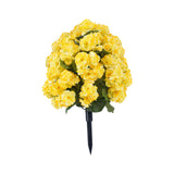 Maxbell Flower Bouquet Centerpieces Real Touch Begonia Flower for Wedding Party Home yellow