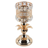 Maxbell Maxbell Vintage Style Crystal Candle Holder Tealight Candlestick Stand for Wedding S