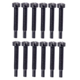 Maxbell 12 Sets Electric Guitar Humbucker Polepiece Mounting Screws Golden + Black