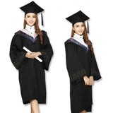 Maxbell Maxbell Black Mortar Board Adults Graduation Hat Cap Dress Accessory For Student