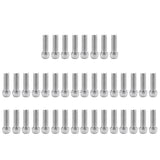 Maxbell 40Pcs Bicycle Stem Screws Water Bottle Cage Bolts Socket Screws Silver M7