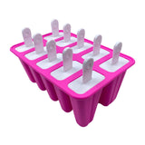 Maxbell 10 Cavity Silicone Popsicles Maker Premium Versatile Easy to Use with Sticks