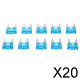 Maxbell 20x10 Pieces Mini 15A Blade Fuse Assortment Kit for Auto Car Truck Replacement