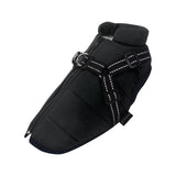 Maxbell Maxbell Dogs Jacket Pet Supplies Apparel Puppy Protection Thicken Zipper for Outdoor Black S