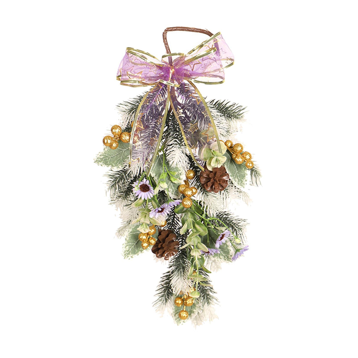 Maxbell Maxbell Christmas Teardrop Swag Door Wreath Winter for Spring Festival Decor