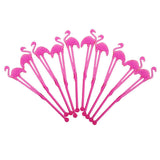 Maxbell 10 Pieces Hawaii Flamingo Cocktail Milk Coffee Stirring Sticks Party Rose - Aladdin Shoppers