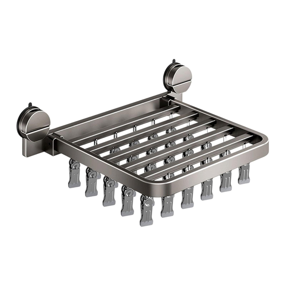 Maxbell Suction Cup Sock Drying Rack Folding Clothespin for Gloves Hats Laundry Room 30 Clips