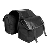 Maxbell Maxbell Canvas Cycling Bicycle Double Pannier Mountain Bike Rear Bag Black