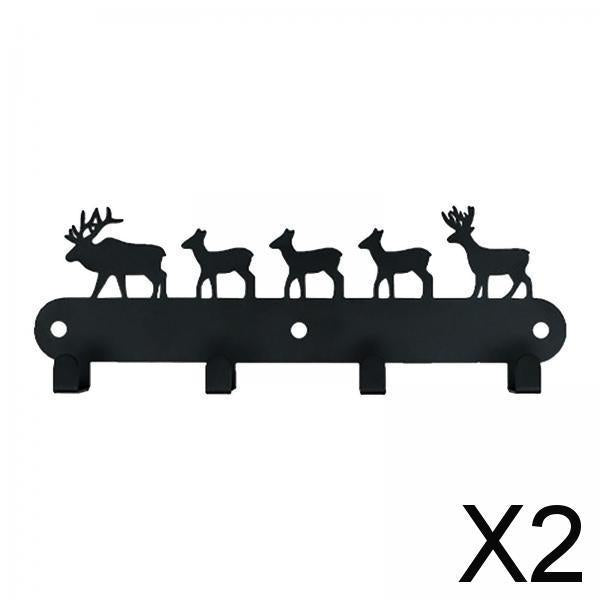 Maxbell 2xCoat Hook Towel Hooks Coat Rack Hooks Bath Hooks Metal Rack Metal Key Holder Style A