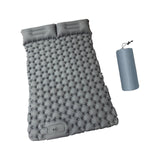 Maxbell Camping Sleeping Pad with Pillow Inflatable Sleeping Mat for Camping Outdoor Gray