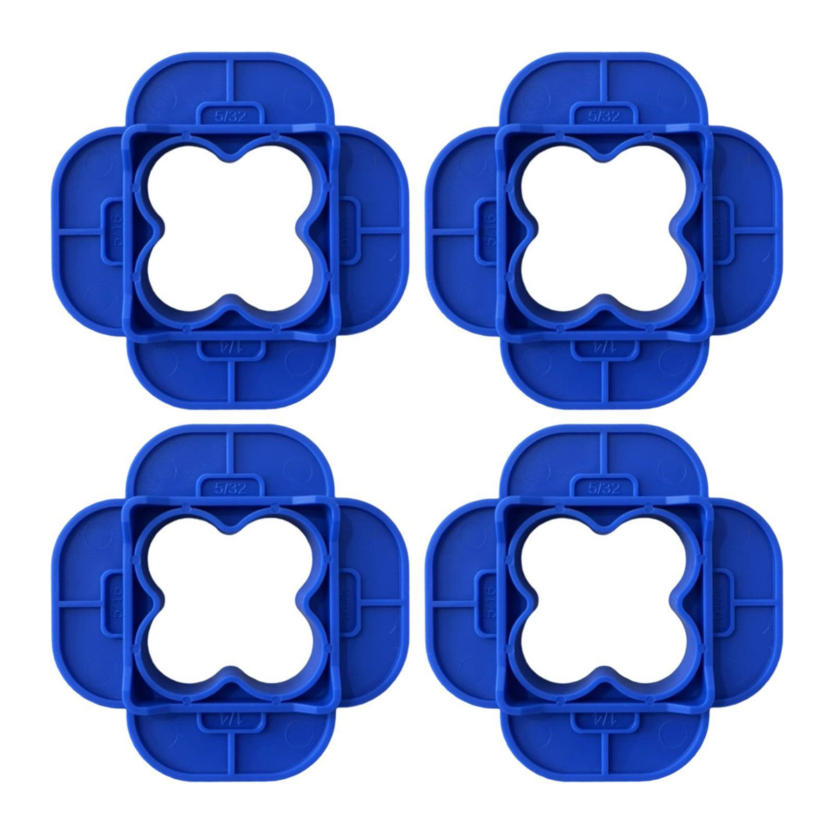 Maxbell Deck Spacer Tool Portable Deck Board Gap Tool for Hardwood PVC Decking Board Blue 4 Pieces