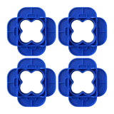 Maxbell Deck Spacer Tool Portable Deck Board Gap Tool for Hardwood PVC Decking Board Blue 4 Pieces