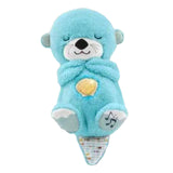 Maxbell Baby Sleep Toy Handmade Decorative Sea Otter Plush Doll for Company Toy Kids blue