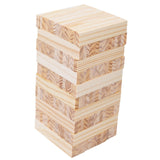 100Pcs Tower Block Wooden DIY Crafts Tumbling Towers for Outdoor Party Indoor