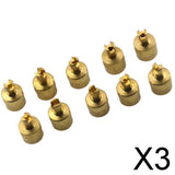 Maxbell 3x10 Pieces Motorcyle Car Slotted Head Valve Stem Caps for Core Remover Tools