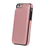 Maxbell Protective Phone Case Cover PU Leather Card Holder for iPhone6G/6S Rose gold