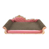 Maxbell Cat Scratcher Sofa Bed Grinding Claw Cat Scratching Board for Kitty Sleeping Pink