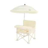 Maxbell Baby Dining Chair with Parasol Folding Food Tray for Camping Travel Children