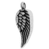 Maxbell Stainless Steel Cremation Keepsake Memorial Ashes Angel Wing Urn Pendant - Aladdin Shoppers