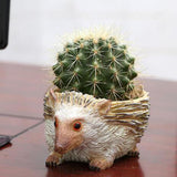Creative Vivid Hedgehog succulent plant landscape resin flowerpot - Aladdin Shoppers