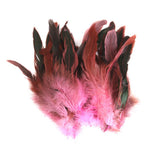 Maxbell Bulk Sale 100PCS Beautiful Rooster Feathers 12-18cm / 4-7inch Craft Red/Pink
