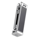 Maxbell Airplane Phone Holder Adjustable Universal Phone Mount for Office Table Desk Silver
