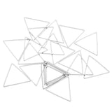 Maxbell Geometric Hanging Ear Stud Earrings Pendant Dangle DIY Silver Triangle 20mm - Aladdin Shoppers