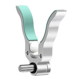 Maxbell Fishing Rod Holder Easy Installation Aluminum Alloy for Sea Freshwater River Silver