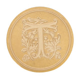 Maxbell Retro Sealing Wax Classic Initial Wax Seal Stamp Wooden Alphabet Letter T - Aladdin Shoppers