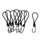 Maxbell 8 Pieces Bungee Hook Tie - Tarpaulin Bungee Stretch Cord Straps Black - Aladdin Shoppers