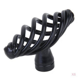Maxbell 6x Spiral/Twist Design Cabinet Drawer Bin Dresser Cupboard Door Handle Pull Knob