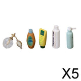Maxbell 5x1/12 Dollhouse Miniature Bathroom Furniture Accs Perfume Shampoo Set